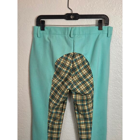 Buckwild Breeches Horse Riding Pants Women's Medium Turquoise Equestrian Stretch - Picture 5 of 9